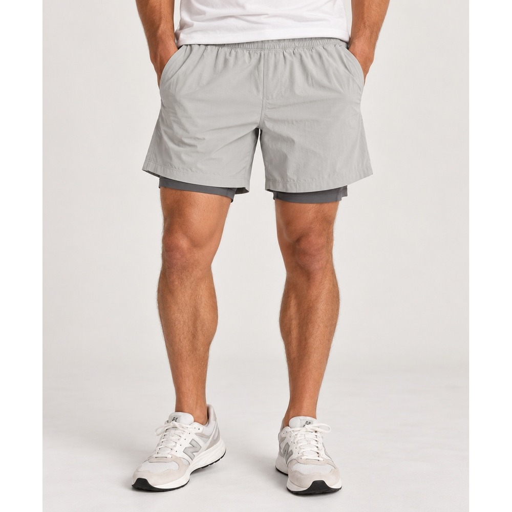Lululemon Pace Breaker Lined Short 5" Ripstop Grey Athletic Gym READ Mens Medium